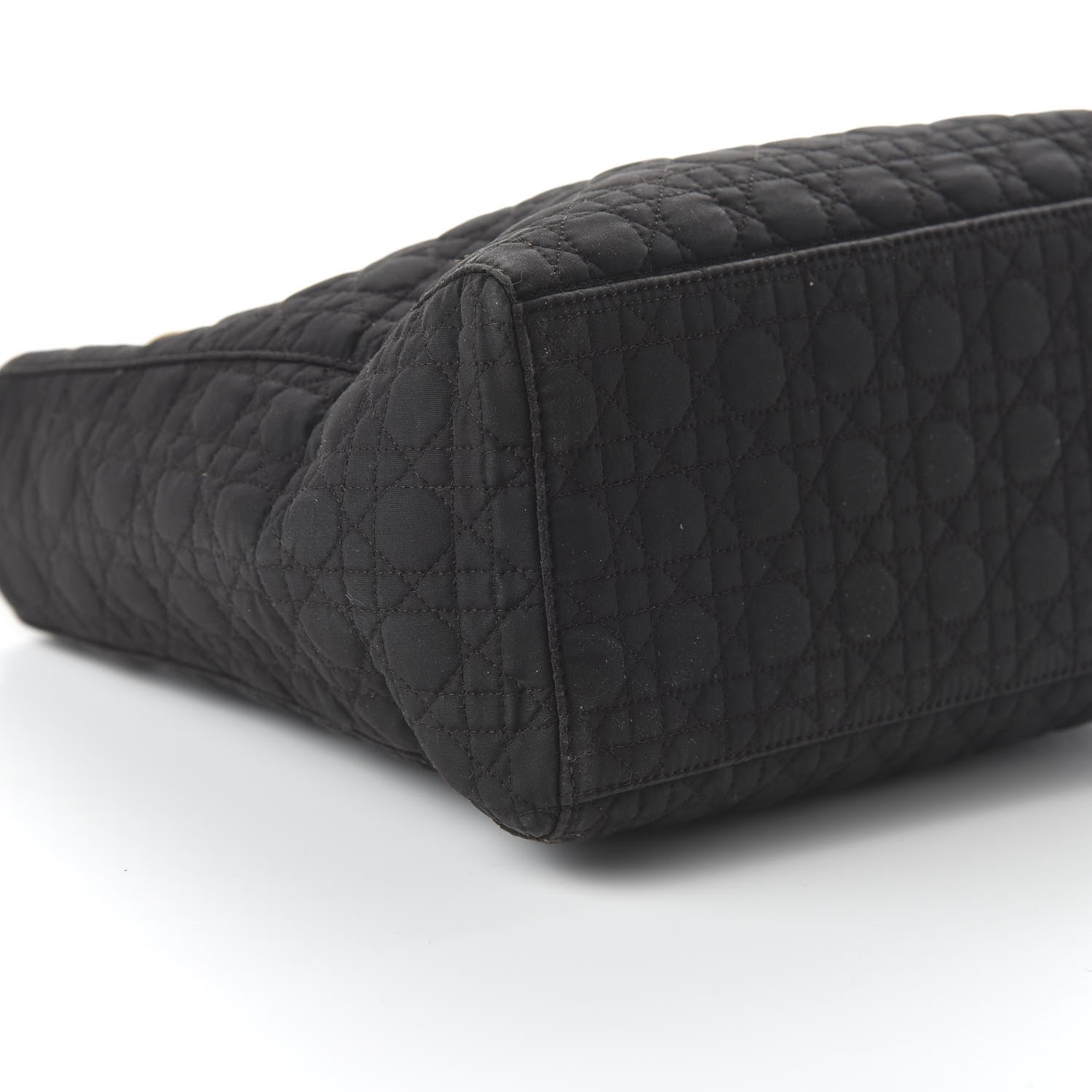Christian Dior Nylon Cannage Stitched Medium Lady Dior Black 6 of 10
