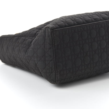Christian Dior Nylon Cannage Stitched Medium Lady Dior Black 6 of 10