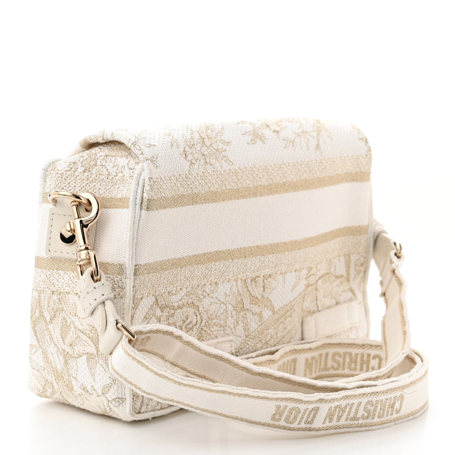 Christian Dior Canvas Diorcamp Messenger White Gold 3 of 13