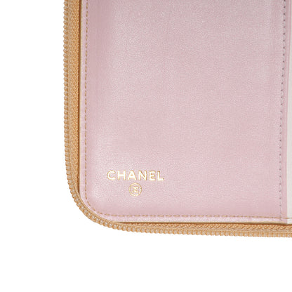 Chanel Calfskin Large Zip Around Wallet Gold 10 of 14