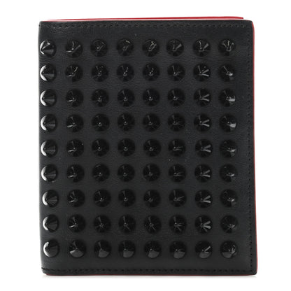 Christian Louboutin Calfskin Spiked Paros Wallet Black 1 of 4