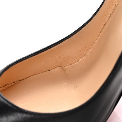 Christian Louboutin Shiny Nappa Pigalle Follies 100 Pumps 38 Black 10 of 17