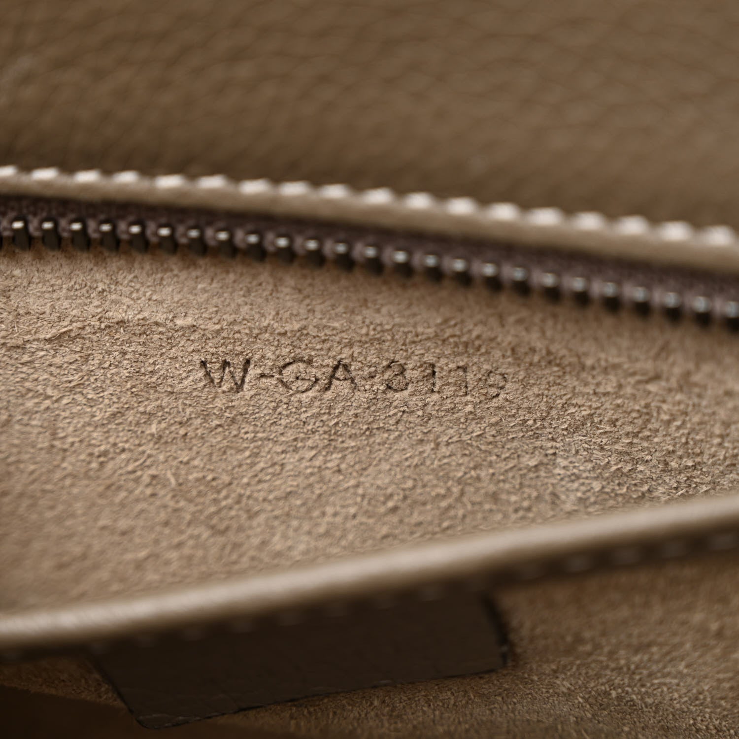 Celine Drummed Calfskin Nano Luggage Souris 9 of 12