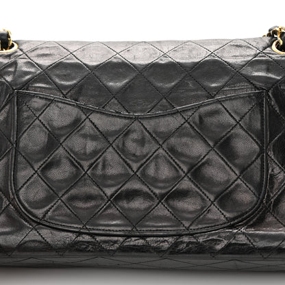 Chanel Lambskin Quilted Medium Double Flap Black 24 of 25