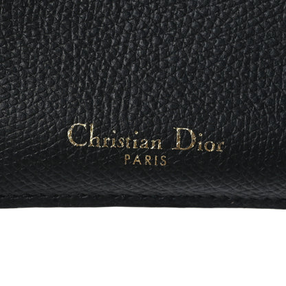 Christian Dior Grained Calfskin Cannage Diorama Wallet Black 6 of 6