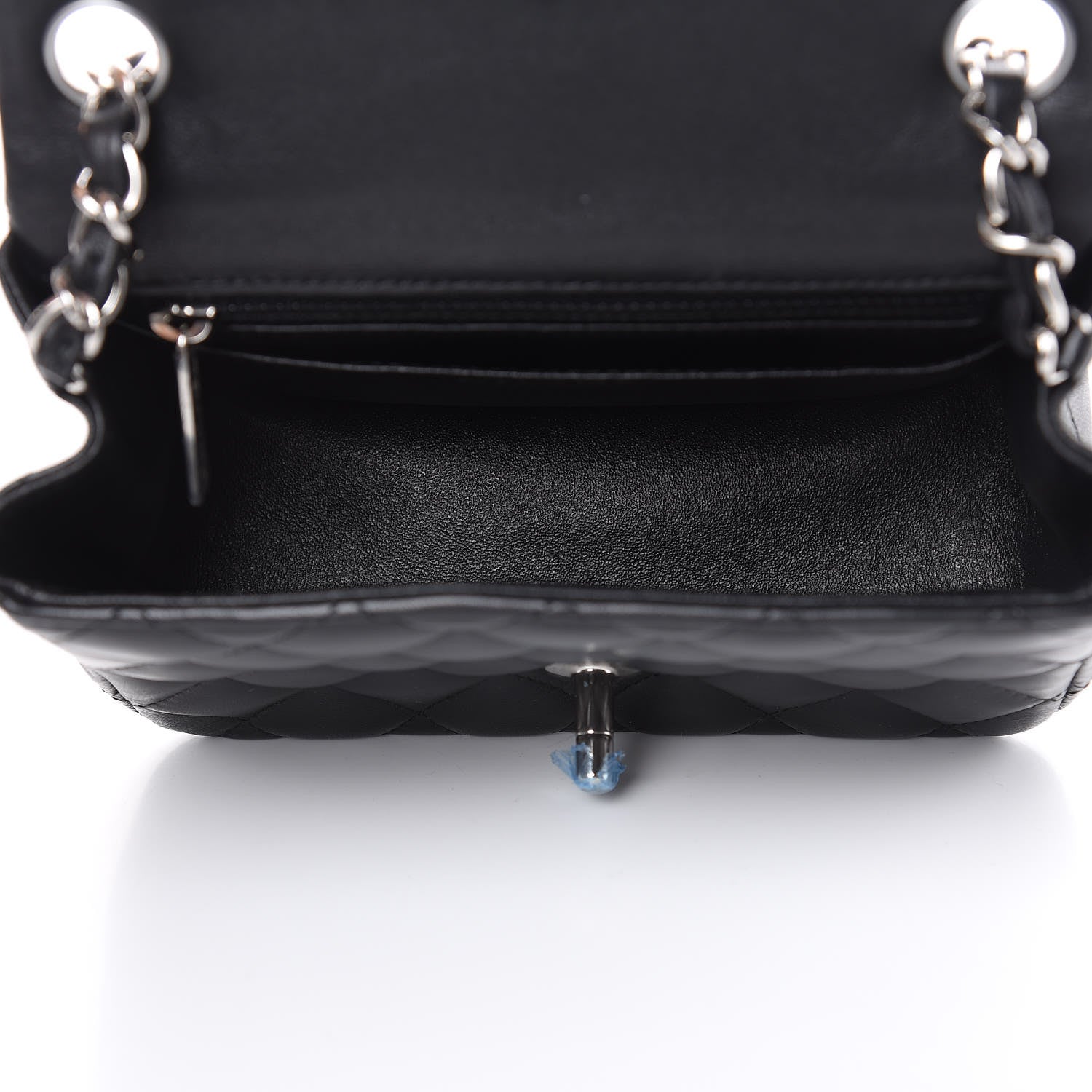 Chanel Lambskin Quilted Mini Square Flap Black 5 of 12
