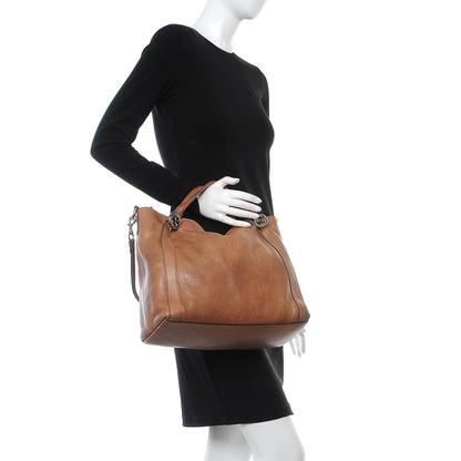Gucci Pebbled Calfskin Medium Miss GG Top Handle Bag Light Cuir 3 of 9