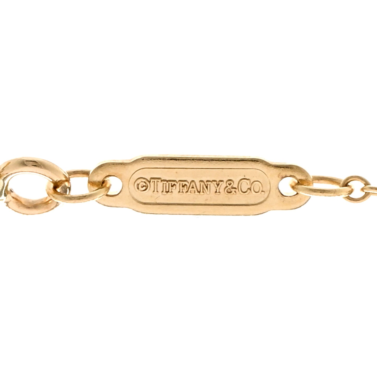 18K Yellow Gold Small T Smile Pendant Necklace