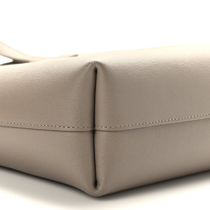 Saint Laurent Calfskin Toy Shopping Tote Greyish Brown 8 of 9