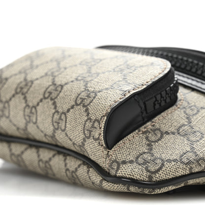 Gucci GG Supreme Monogram Belt Bag Black 10 of 10