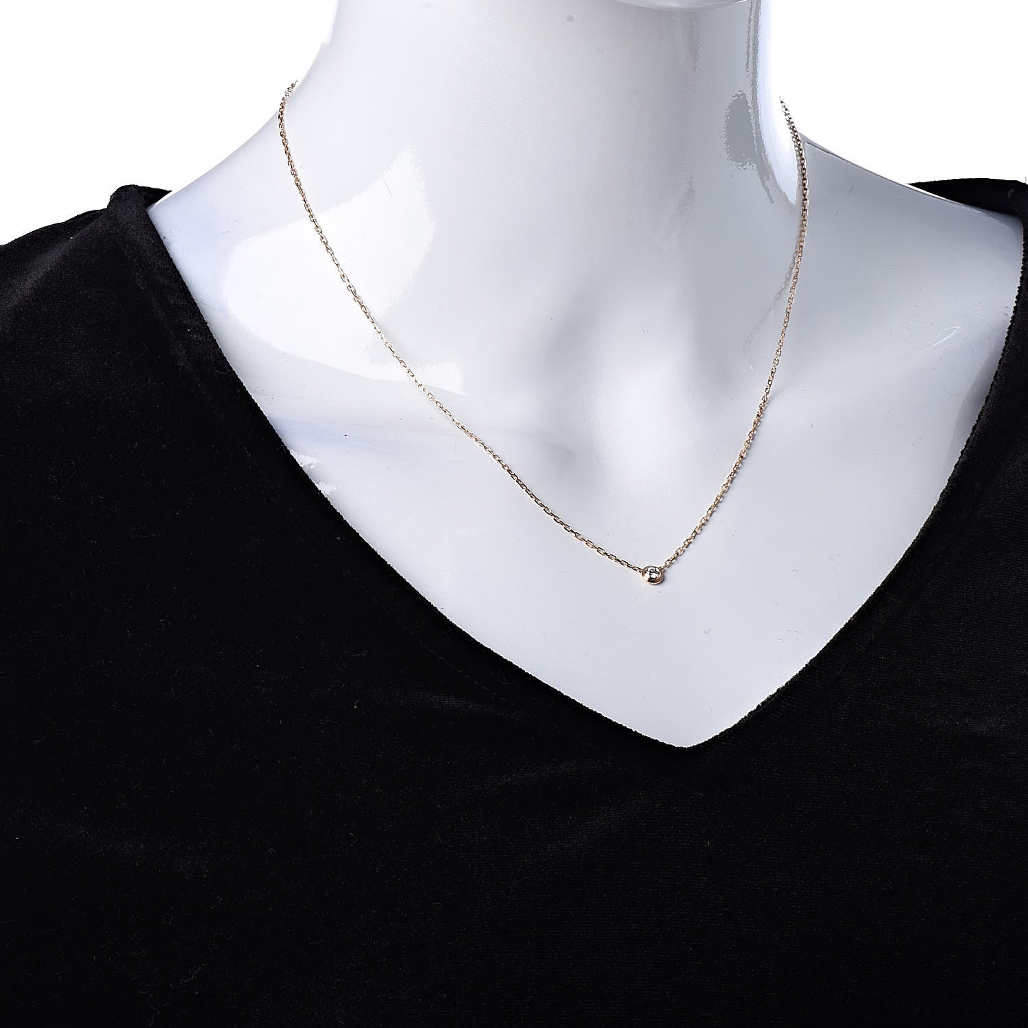Cartier 18K Pink Gold Diamond SM D'Amour Pendant Necklace 2 of 7