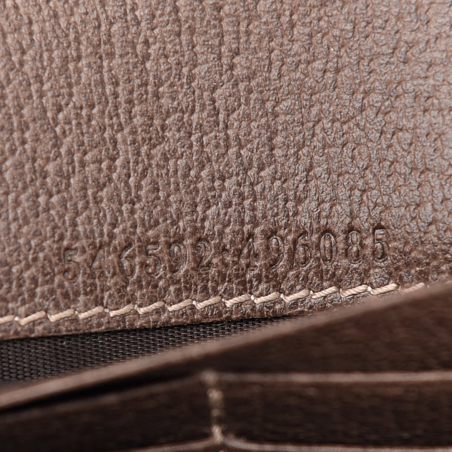 Gucci GG Supreme Monogram Web Ophidia Wallet On Chain Brown 7 of 10