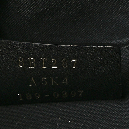 Fendi Glazed Fabric Vitello Century F is Fendi FF 1974 Stamp Patch Camera Case Mogano Panna Black 7 of 10