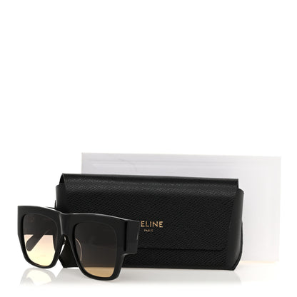 Celine Acetate Rectangular Sunglasses CL4056IN Black 7 of 7