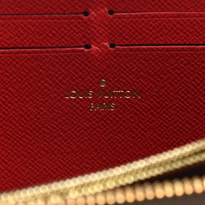Louis Vuitton Damier Ebene Clemence Wallet Cherry 6 of 8