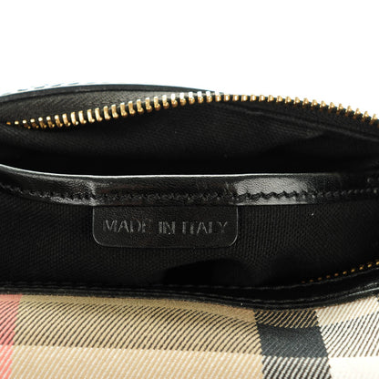 Burberry House Check Bridle Calfskin Medium Alchester Bowling Bag Black 7 of 8