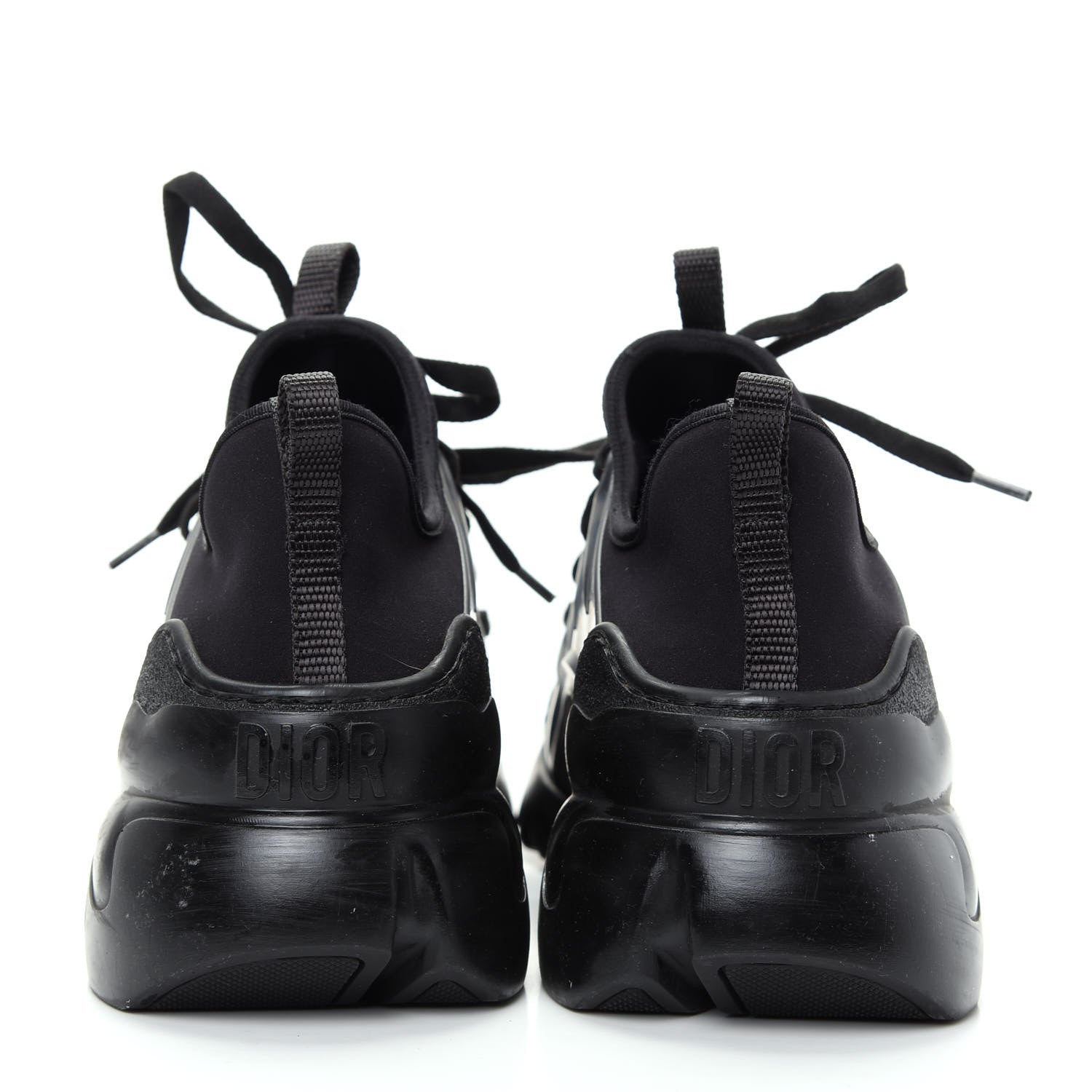 Christian Dior Neoprene Rubber Womens D-Connect Sneakers 39.5 Black 7 of 11