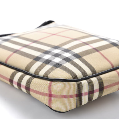 Burberry Haymarket Check Crossbody Bag Black 6 of 10
