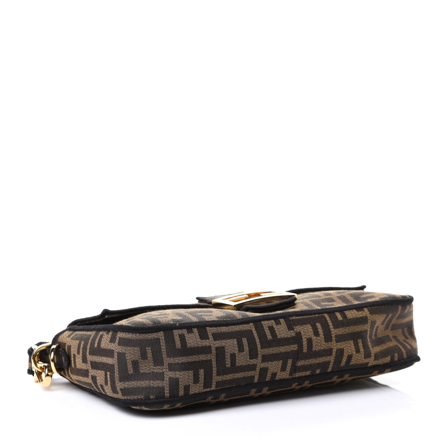 Fabric Jacquard FF 1974 Medium Baguette Tobacco Moro Black