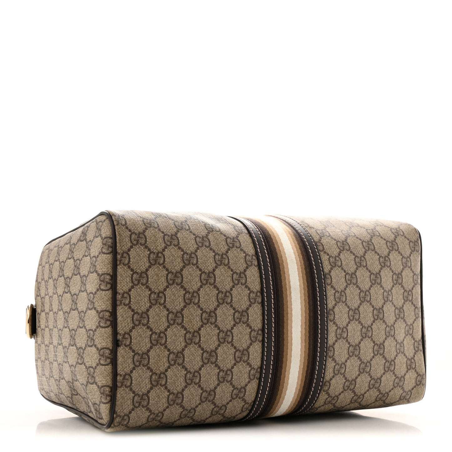 GG Plus Monogram Web Medium Joy Boston Dark Brown