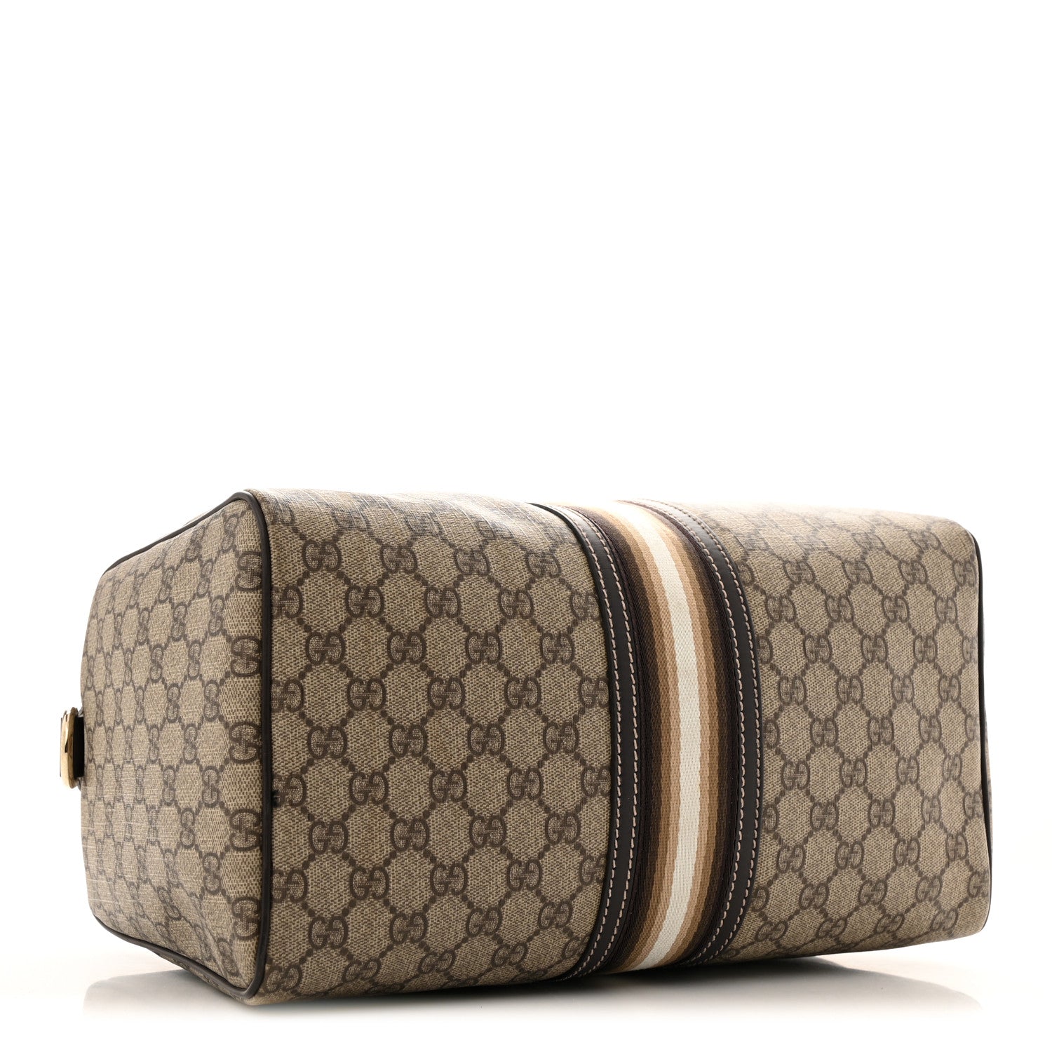 Gucci GG Plus Monogram Web Medium Joy Boston Dark Brown 4 of 12