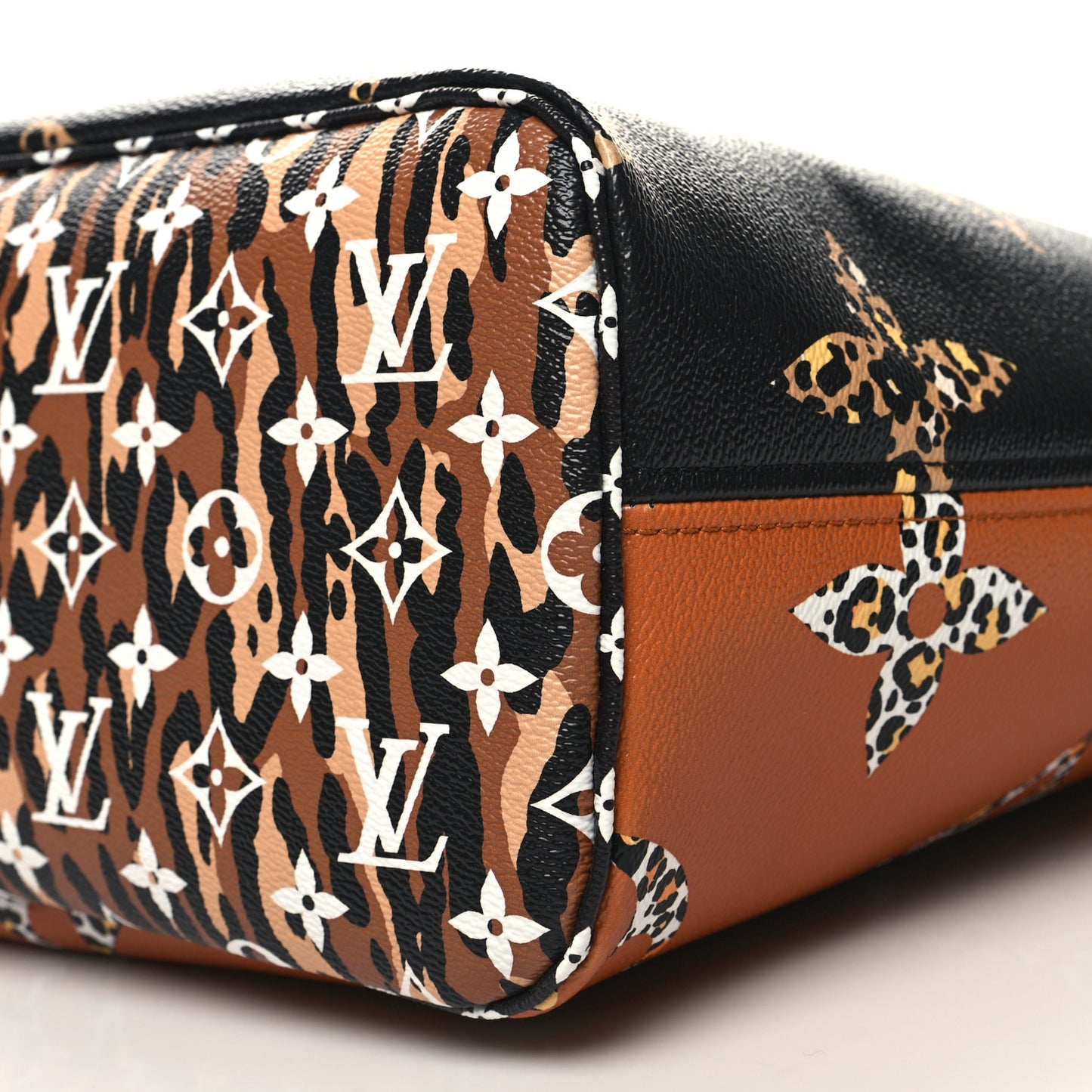 Monogram Giant Jungle Neverfull MM Black