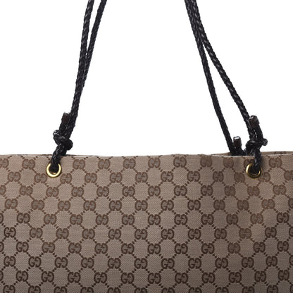 Gucci Monogram Woven Shoulder Bag Brown 12 of 12
