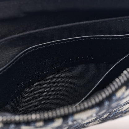Christian Dior Oblique Zipped Pouch Clutch Blue 7 of 7
