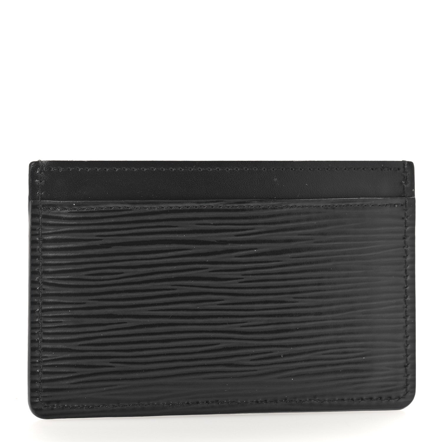 Louis Vuitton Epi Card Holder Black 3 of 8
