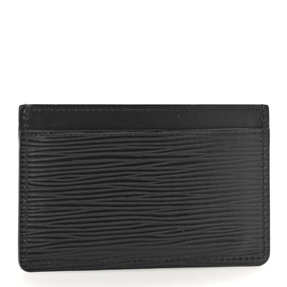 Louis Vuitton Epi Card Holder Black 3 of 8