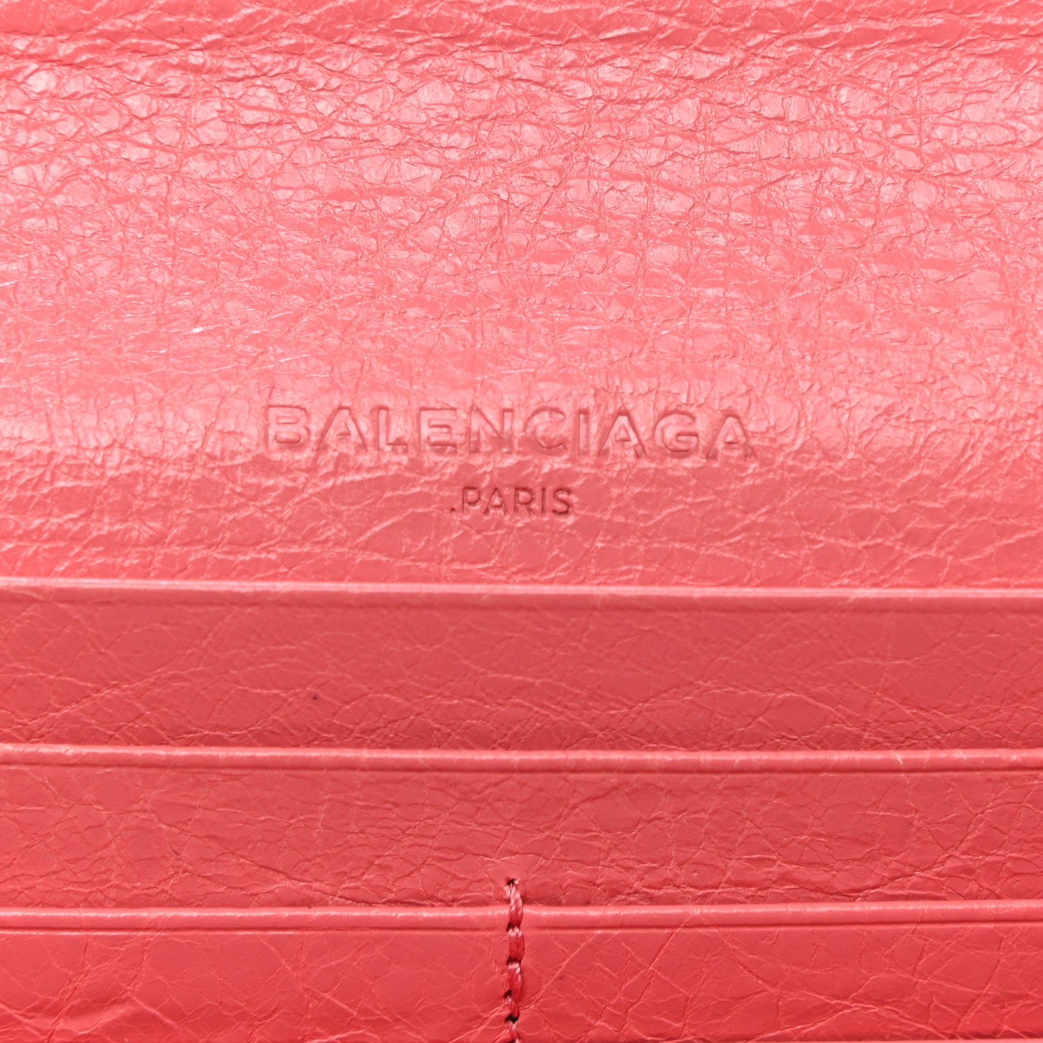Balenciaga Agneau Classic Hardware Money Wallet Rose Jaipur 6 of 7