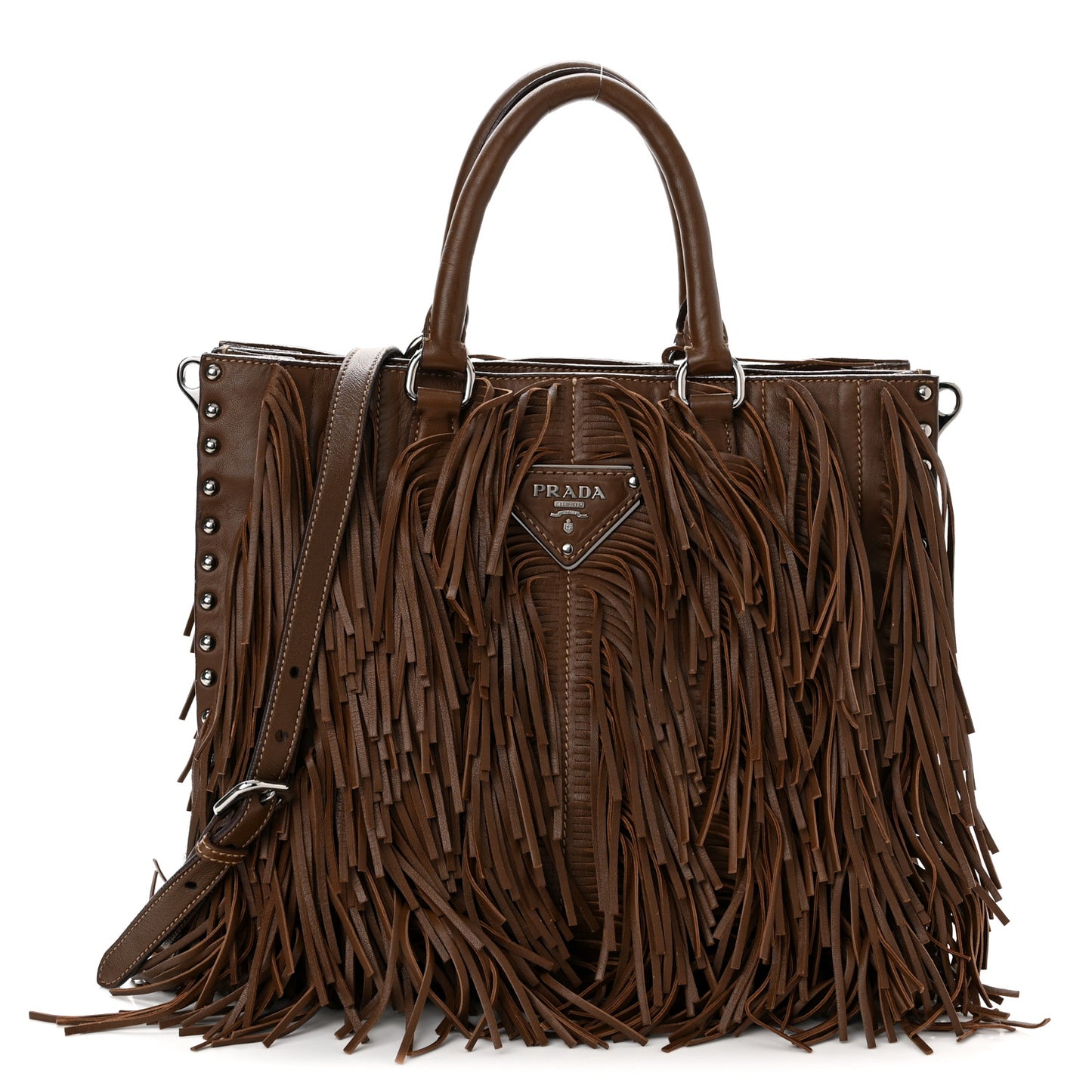 Nappa Fringe Shopping Tote Noce