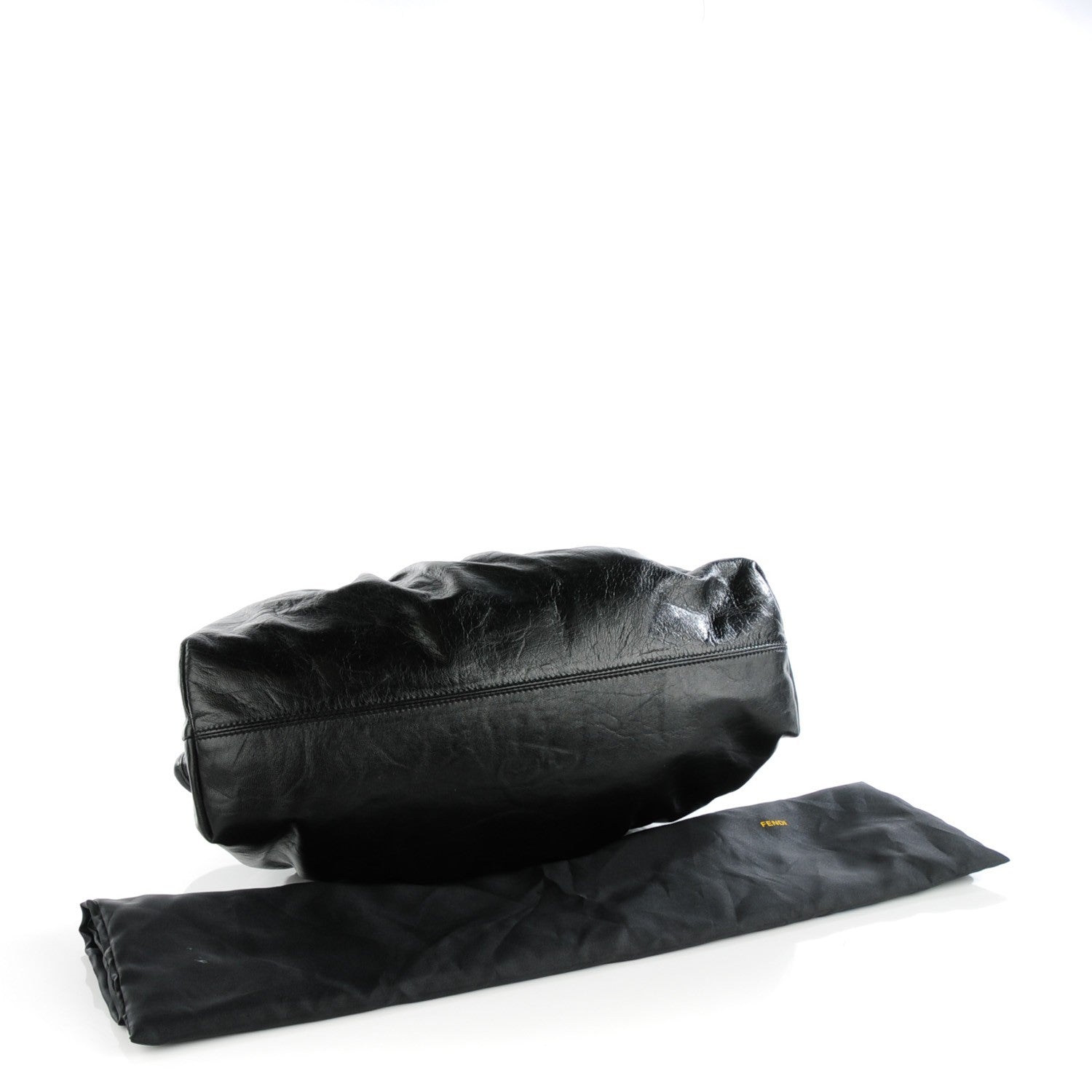 Fendi Calfskin Large Chef Shopper Tote Black 4 of 9