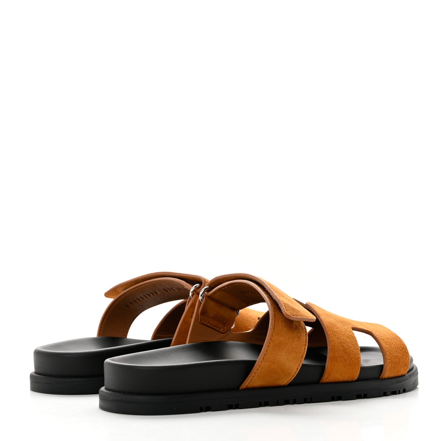 Suede Goatskin Womens Chypre Sandals 37.5 Naturel