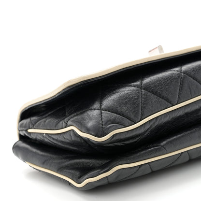 Chanel Lambskin East West Mademoiselle Flap Black 10 of 11