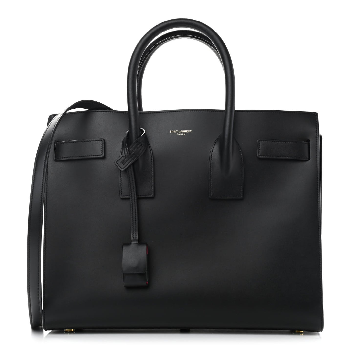 Calfskin Small Sac De Jour Black Fuchsia