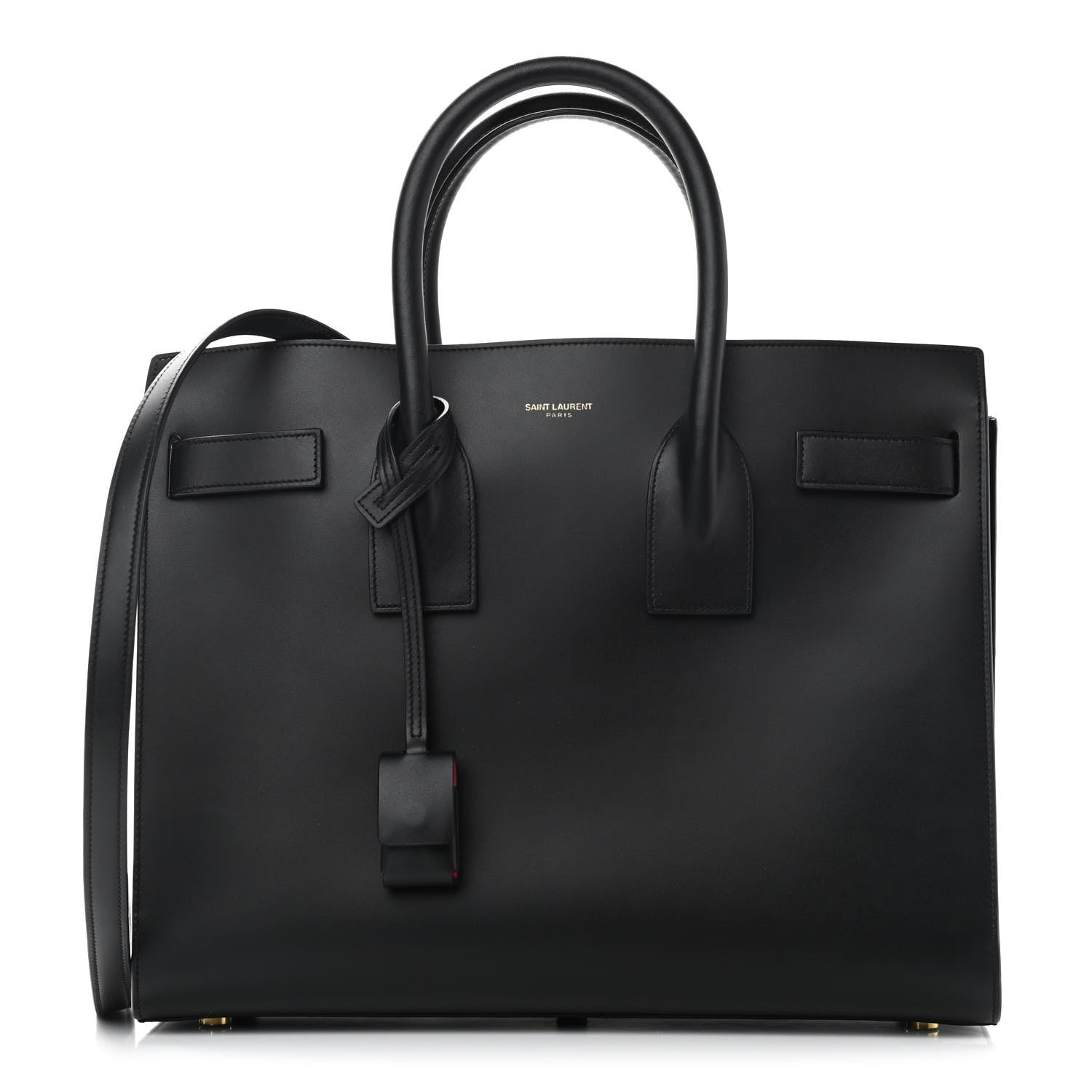 Saint Laurent Calfskin Small Sac De Jour Black Fuchsia 1 of 11
