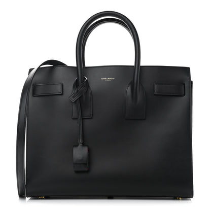 Saint Laurent Calfskin Small Sac De Jour Black Fuchsia 1 of 11