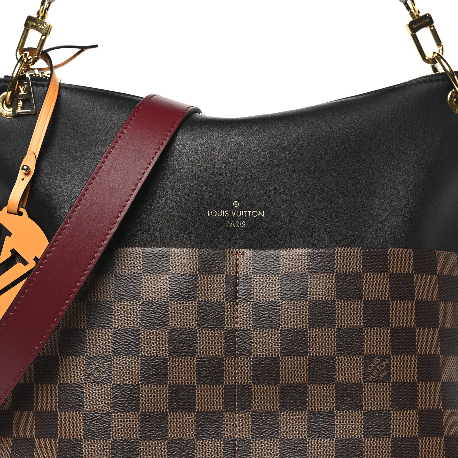 Louis Vuitton Damier Ebene Calfskin Maida Black 7 of 9