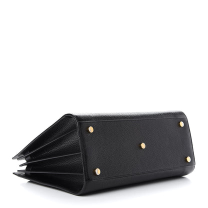 Saint Laurent Grained Calfskin Small Sac De Jour Black 4 of 8