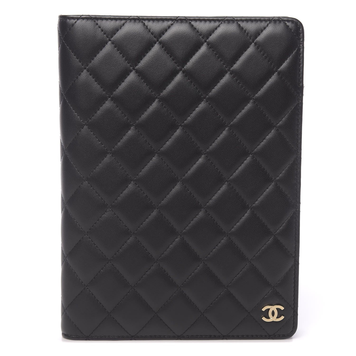 Chanel Lambskin Quilted Large Agenda Cover Black 1 of 8
