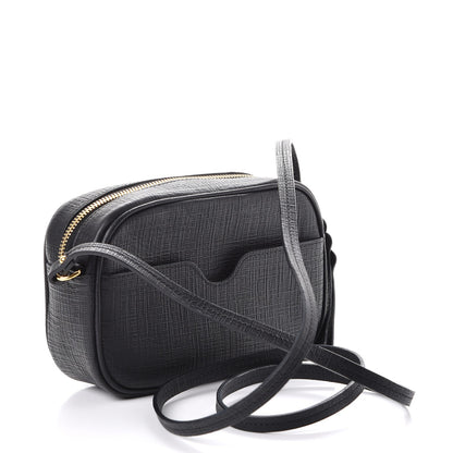 Alexander McQueen Textured Calfskin Camera Cossbody Bag Black 3 of 8