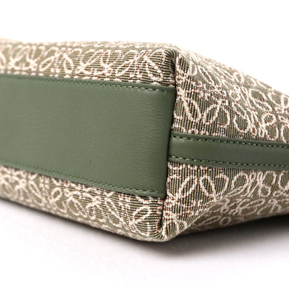 Loewe Jacquard Anagram Calfskin Mini Flamenco Knot Clutch Avocado Green 8 of 8