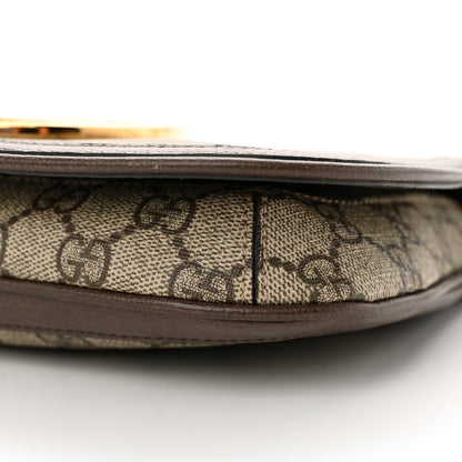 Gucci GG Supreme Monogram Textured Dollar Calfskin Blondie Chain Shoulder Flap Bag Beige Ebony New Acero 10 of 10