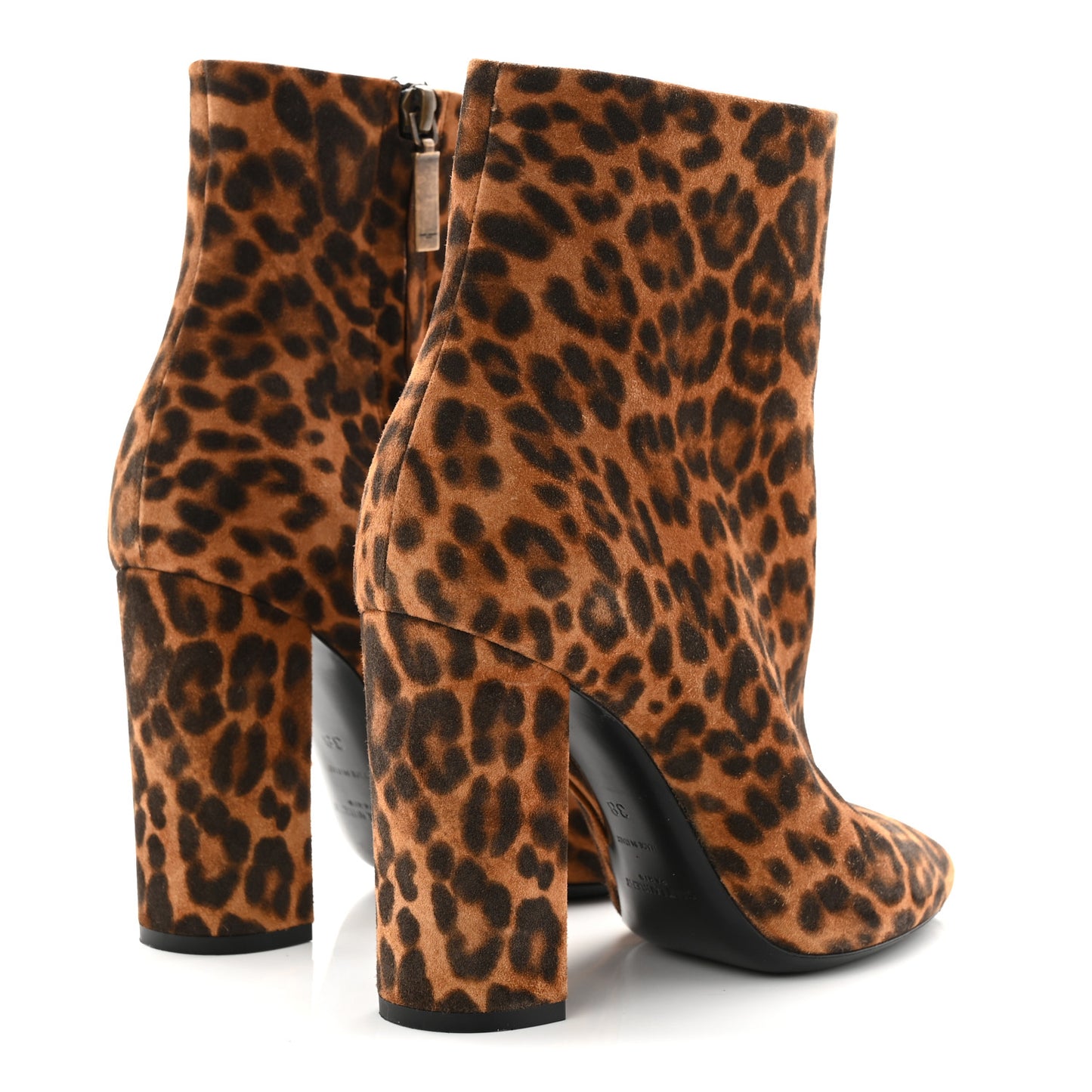 Suede Lou 100 Ankle Boots 38 Leopard