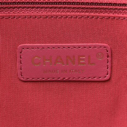 Chanel Shiny Aged Calfskin North South Shopping Bag Black 6 of 10