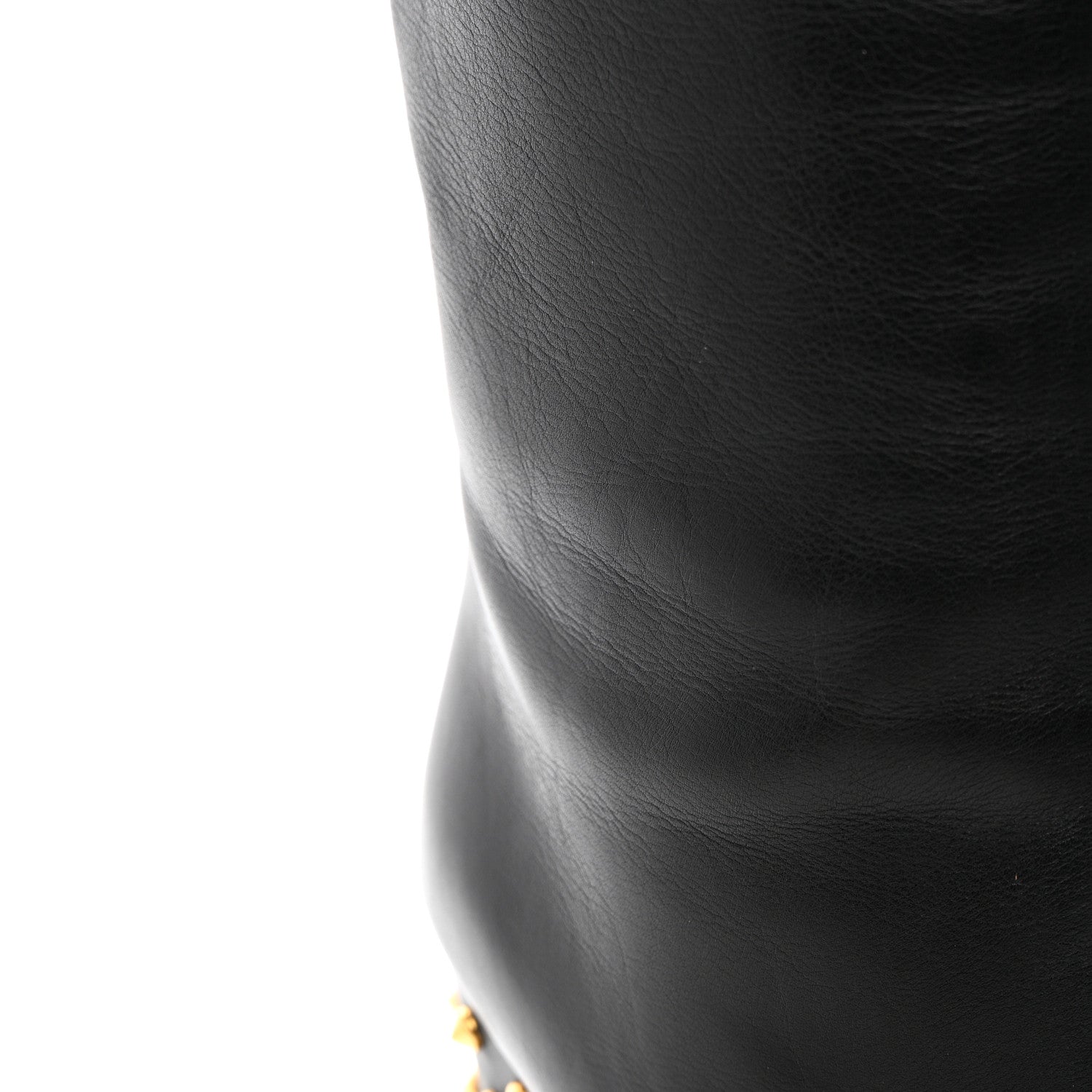Gucci Calfskin Studded Jacquelyne Knee High Boots 37.5 Black 10 of 17