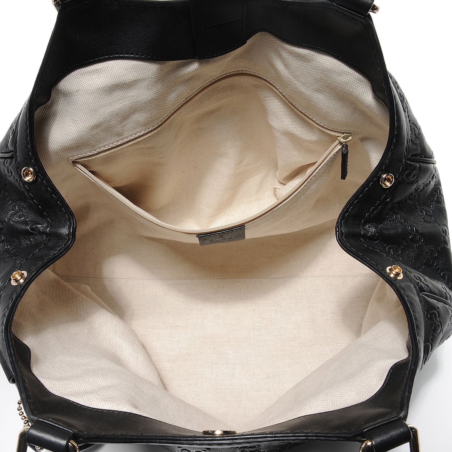 Gucci Guccissima Medium Sukey Tote Black 5 of 7