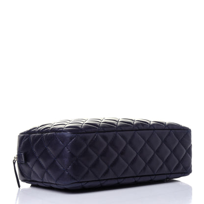 Chanel Lambskin Quilted Medium Camera Case Dark Navy Blue 4 of 11
