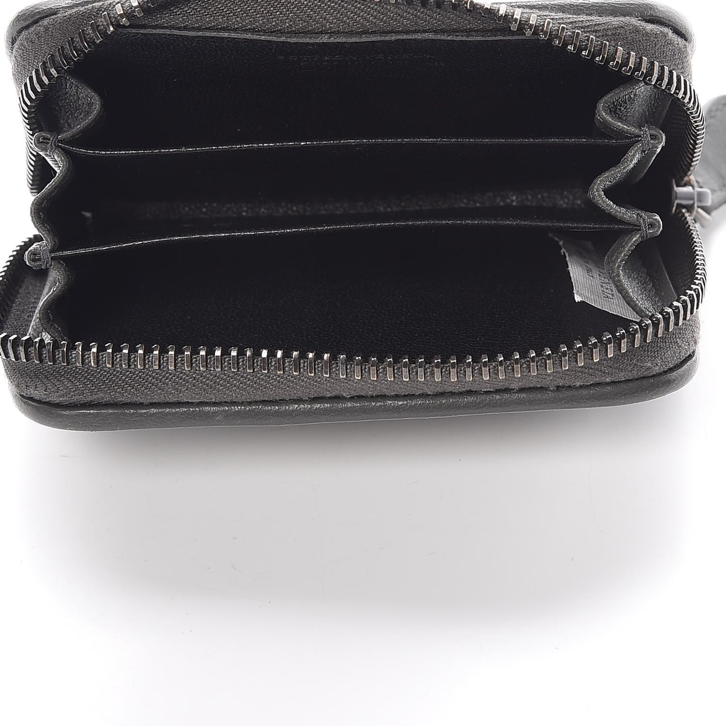 Nappa Intrecciato Zip Around Coin Purse Light Grey